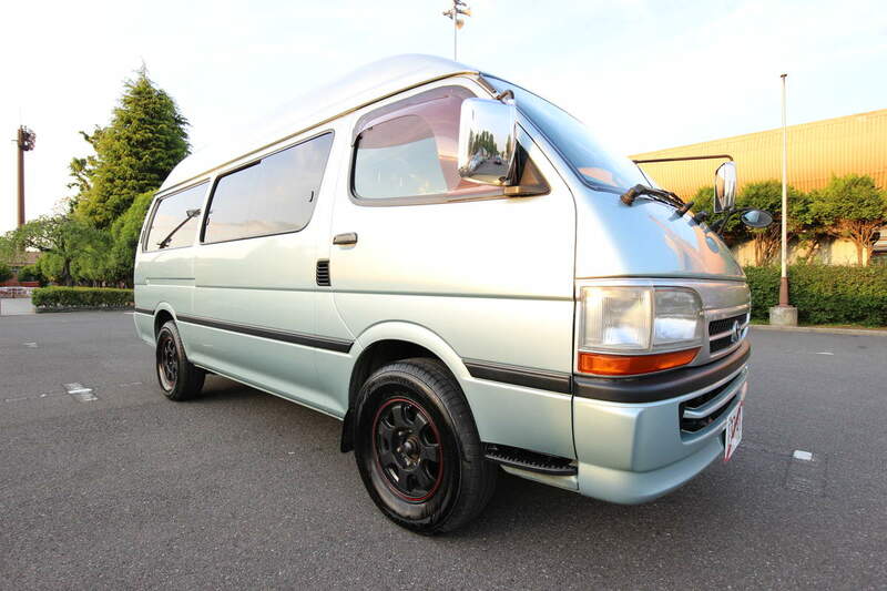 toyota hiace duo campervan outside