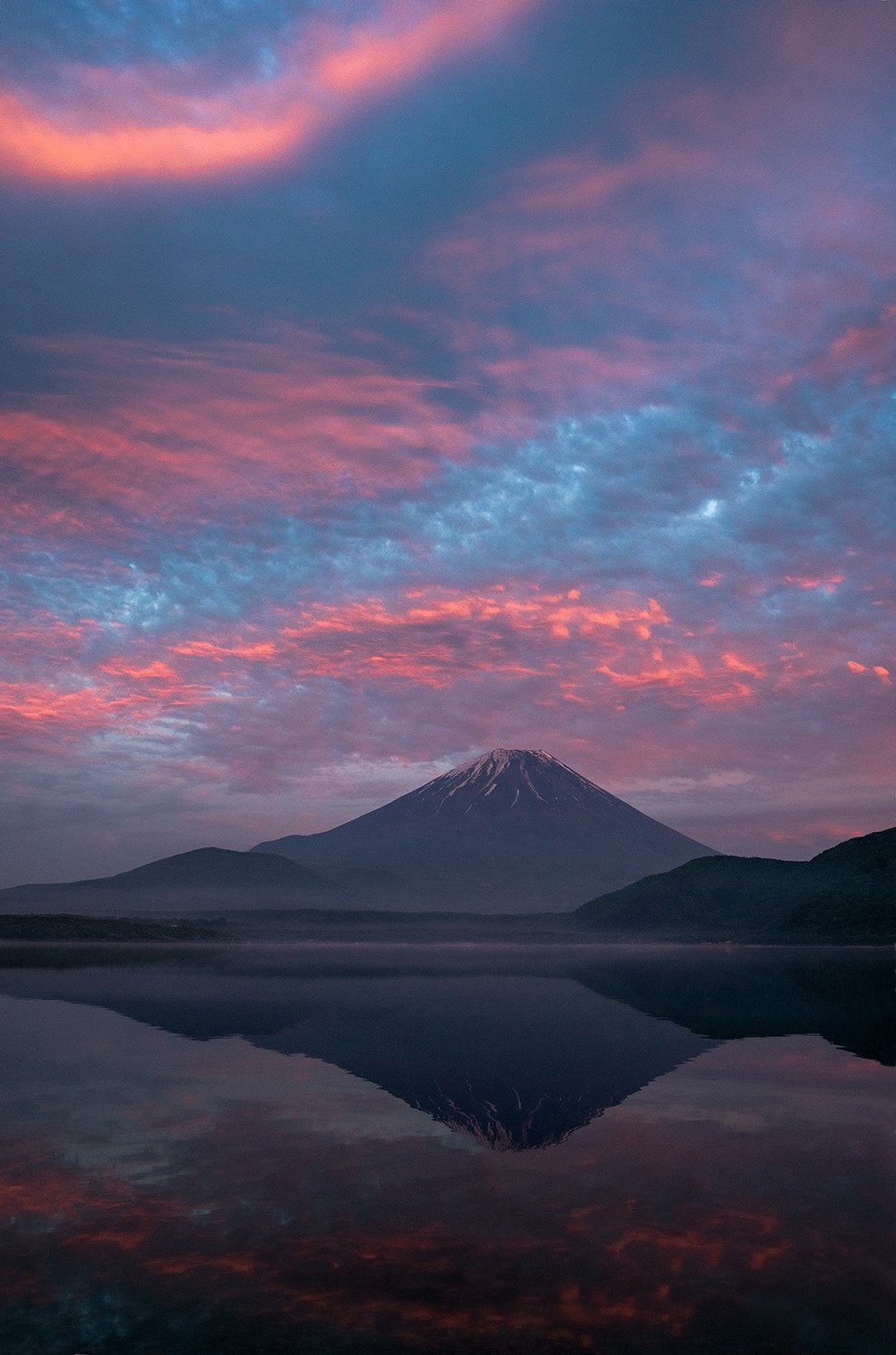 Mt Fuji Lake Motosu Sunset