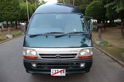 toyota hiace duo campervan front outside