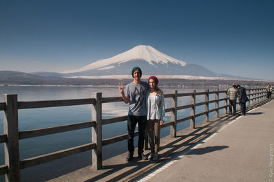 Kyle and Collien mt fuji