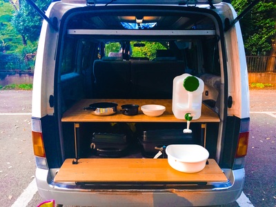 Mazda Bongo campervan picnic set