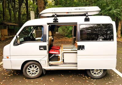 Subaru Classic campervan Open door