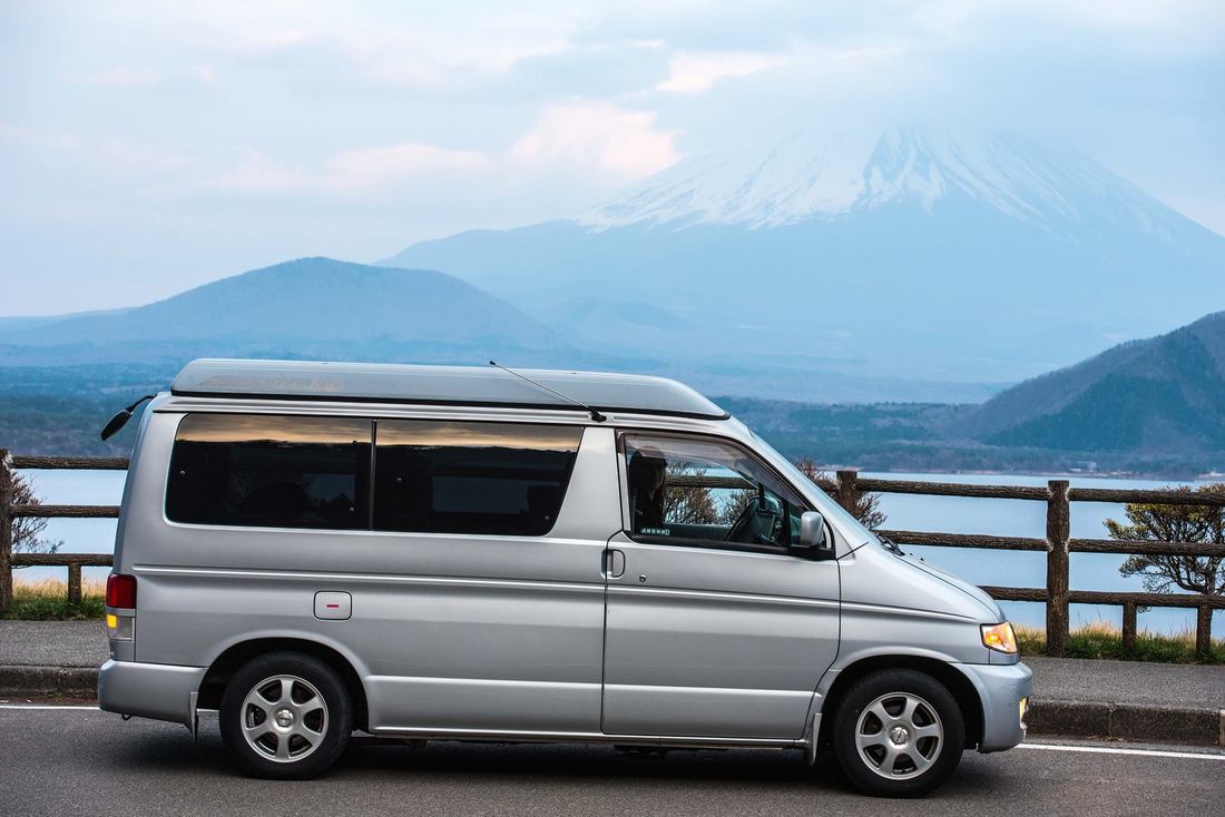 Mazda Camper and Mount Fuji