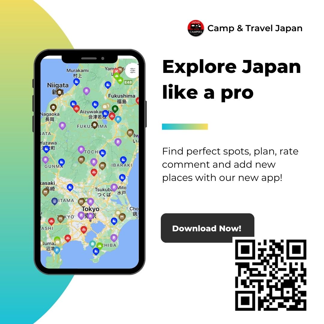 Camp & Travel Japan mobile application