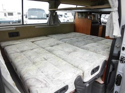 Nissan Caravan Bross campervan bed white