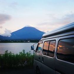 Japan Campers with Fuji