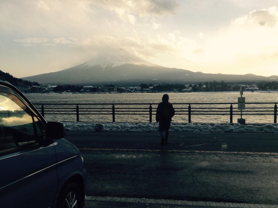 Mt Fuji cloudy day
