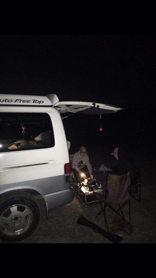 Mazda Bongo Camping in the Night