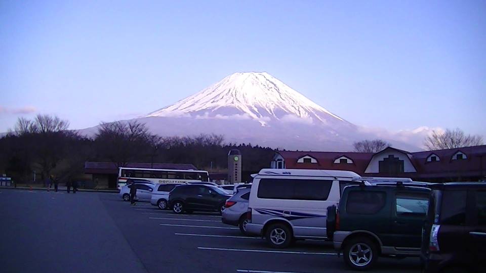 Mt Fuji night in Camper