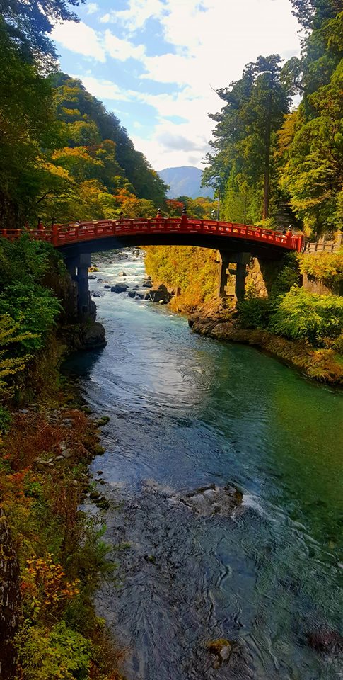 Nikko Red Bridge Autumn 
