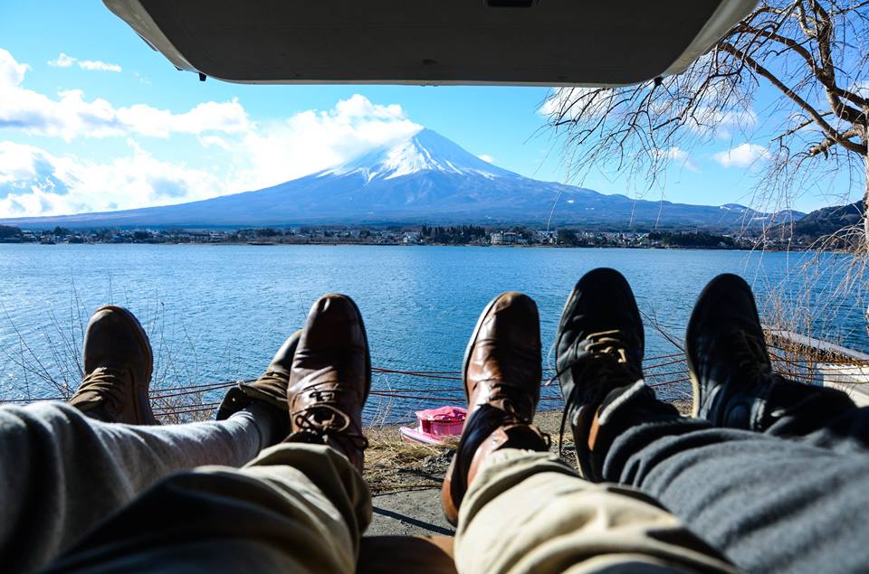 Mt Fuji in a Camper