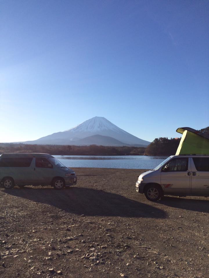 Mazda Bongo Campers and Mt Fuji