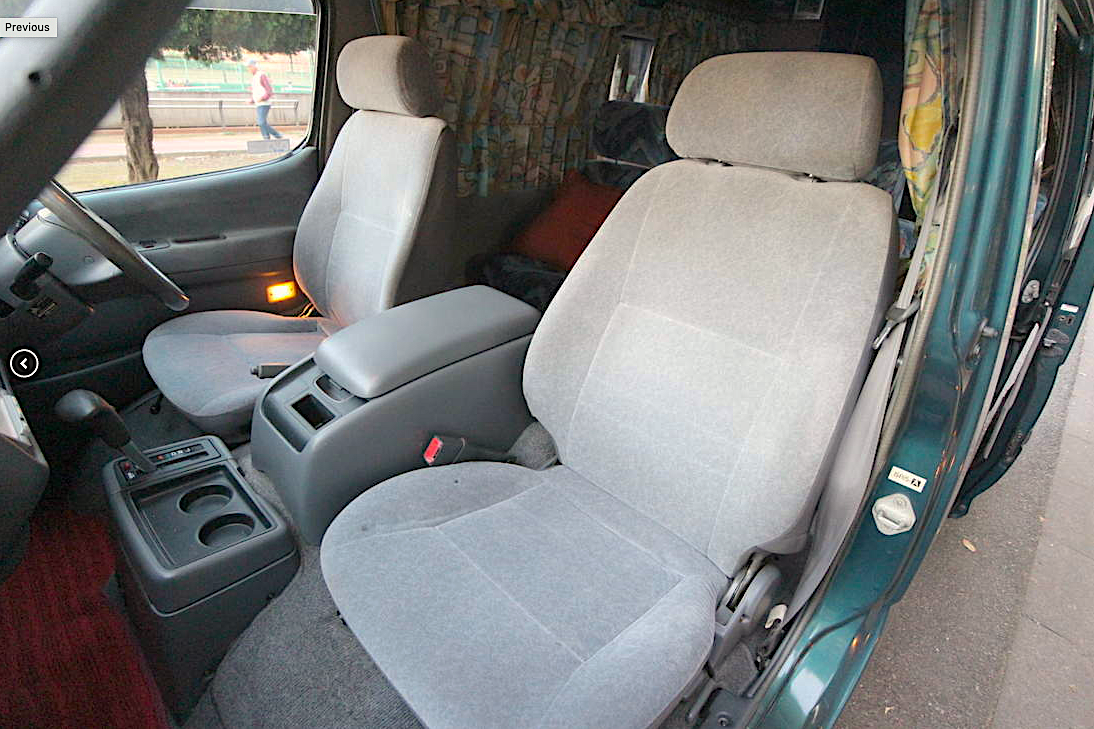 Toyota Country Club Camper front seats