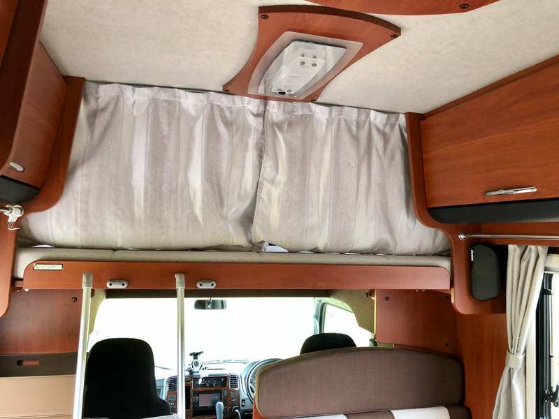 toyota motorhome new curtain front