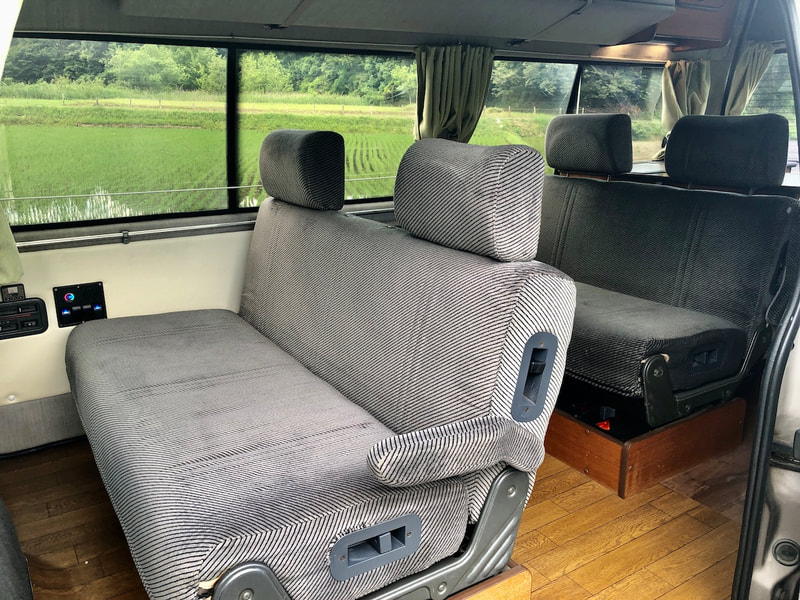 Toyota Hiace Campervan inside seats